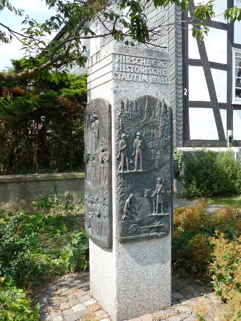 Hirschberg...stadt im wald...sauerland by f.h ehrenberger germany