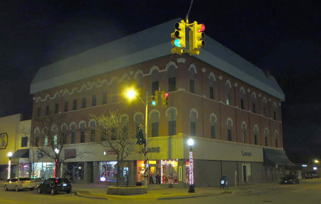 White Block, Lapeer, Michigan December 2012 by archlapeer