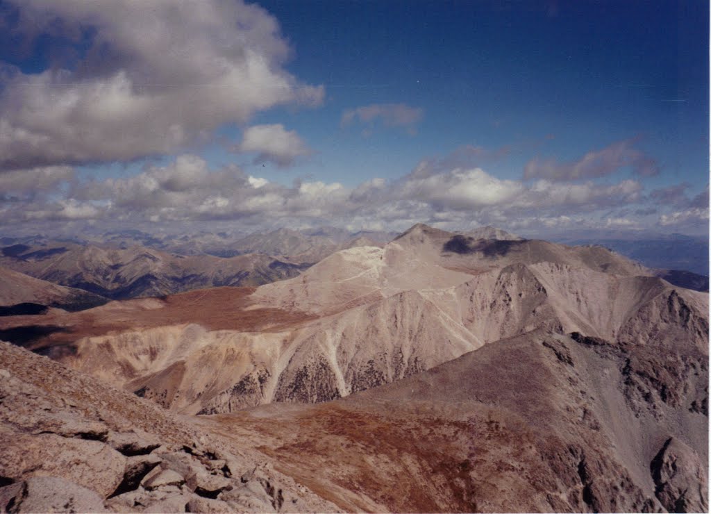 N from Mt Shavano -San Isabel NF CO 9-14-2001 by swdayhiker