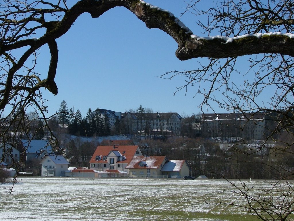 Blick auf die Gebäude von Regens Wagner Lautrach by Richard Mayer