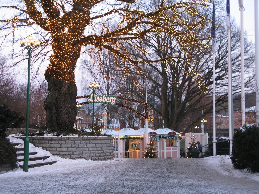 Jul i Göteborg / christmas in Gothenburg. Liseberg (amusement park, tivoli), Södra vägen, Göteborg, 2012 by Biketommy