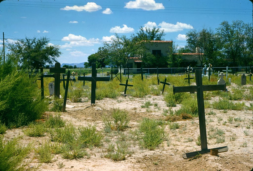 -Texas- Socorro / Nuestra Seonora Mission - Cemetery (1959) by Markus Freitag