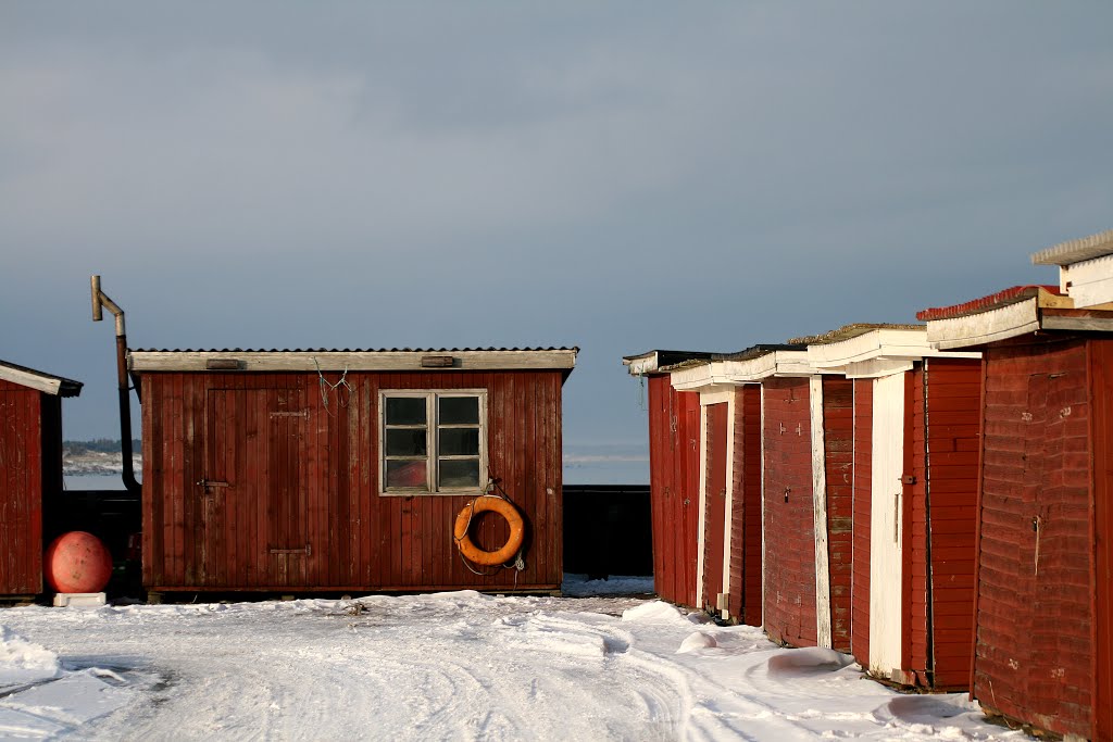 Fiskehusene Strandby Havn Nord 8.dec. 2012 by Sv.E Frandsen