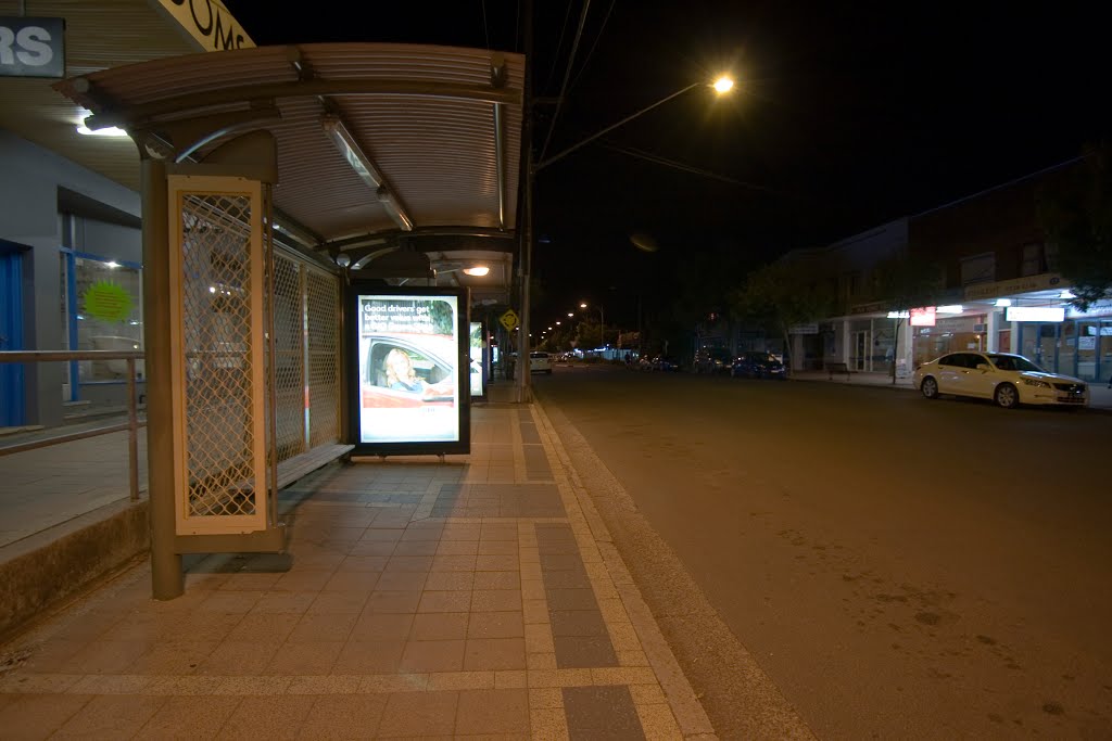 Engadine station bus stop by Maksym Kozlenko