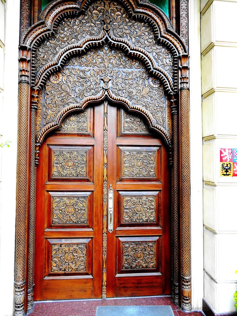 A door in eastern style. Islamabad by VLAD