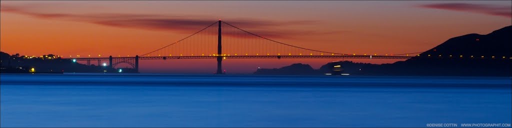 Golden Gate Bridge at Sunset by ~ Denise Cottin ~