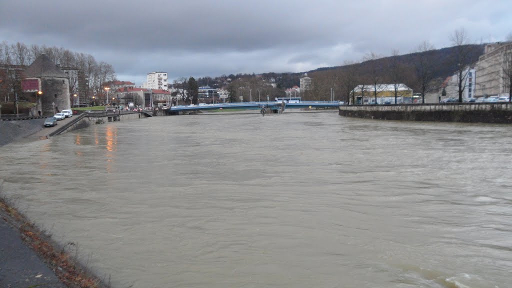 Besançon, Doubs - Crue du Doubs by Duchet