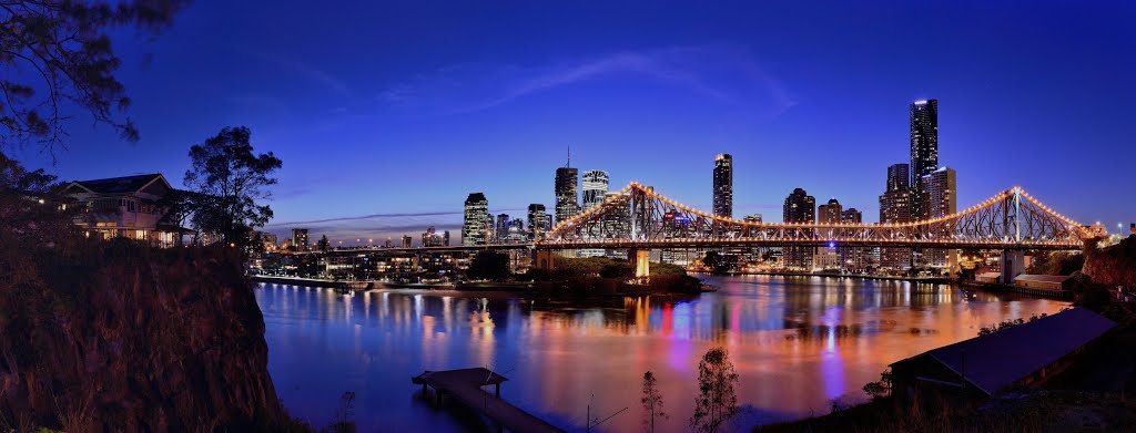 Wilsons Outlook over a Magestic Brisbane by Rebecca Capel