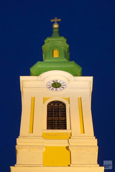 Soroksár catholic church at the evening by Balint F Gyula