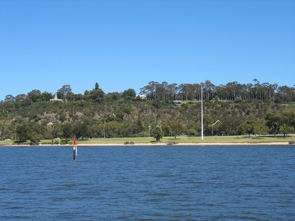 Kings Park from Swan River by H T W Gay