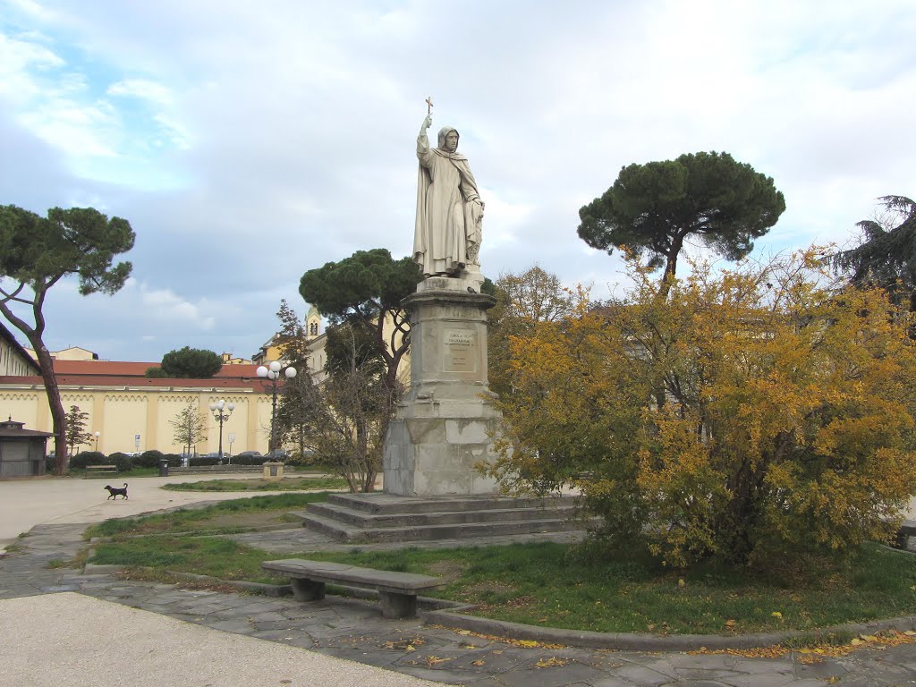 Firenze, la statua del Savonarola by goribau