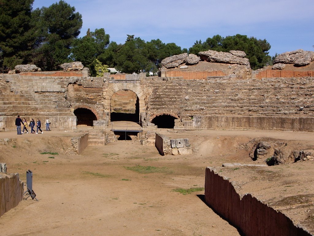 Anfiteatro romano de Merida (badajoz) españa año VIII antes de Cristo by noemi46