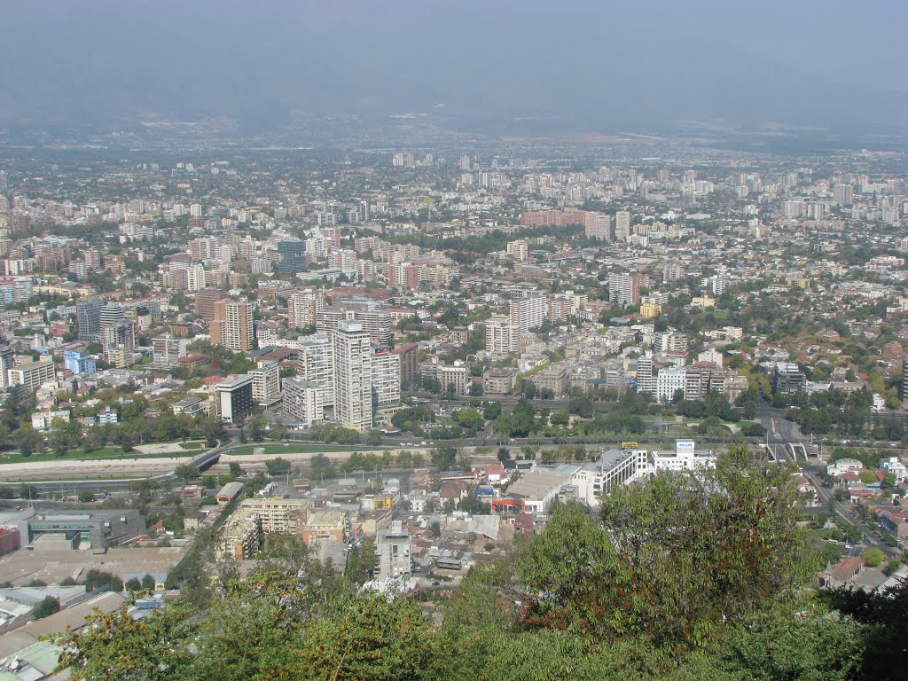 Providencia desde el cerro san cristobal by la treve