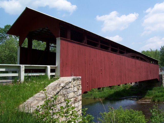 Herline Covered Bridge (1), Mann's Choice, PA 8/07 by lightmasterchip