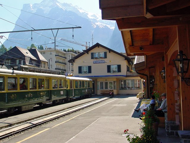 Grindelwald, railwaystation by Banja-Frans Mulder