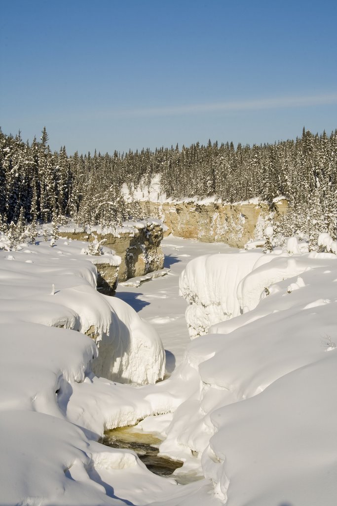 Trout River, Winter by banga