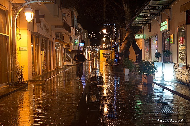 Rainy nights in Myrina by Panos Thanasis