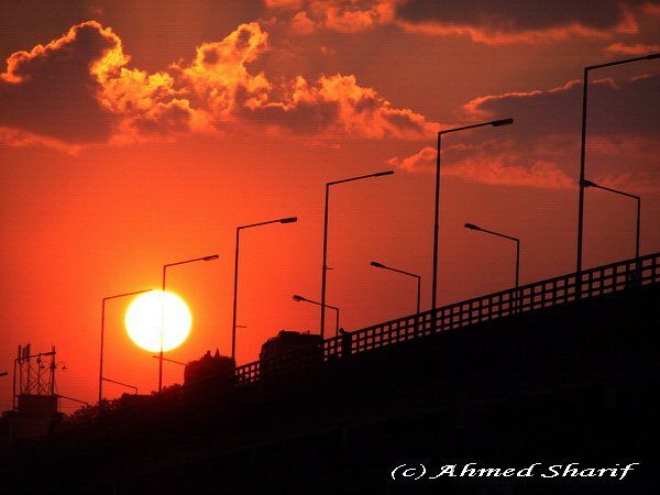 Mymensingh Sunset: Shambhuganj Bridge, Mymensingh by Ahmed Sharif