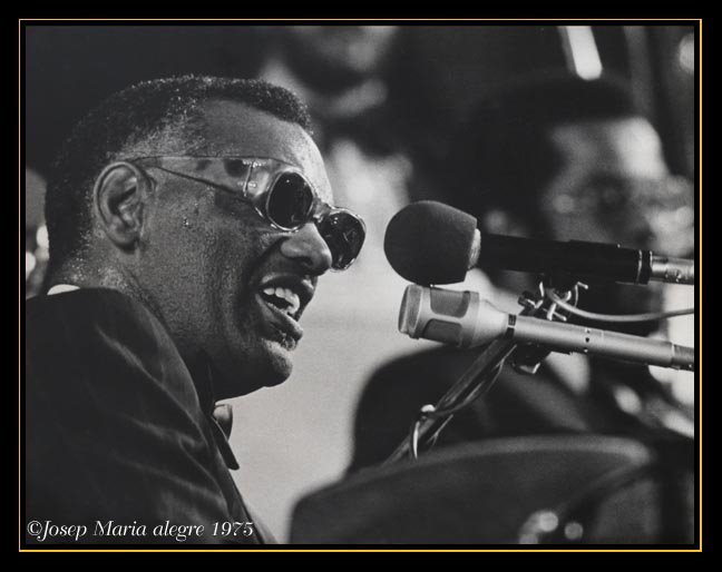 Ray Charles 1975 by Josep Maria Alegre