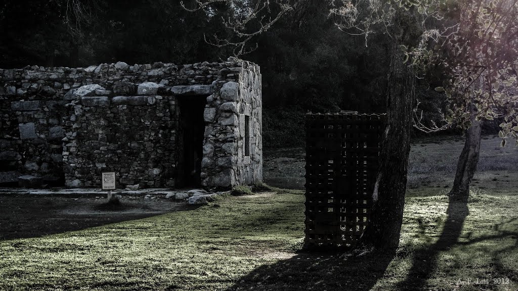 Jail Ruins. Marshal Gold Discovery State Historic Park. Coloma, California. December 20, 2012. by A. F. Litt