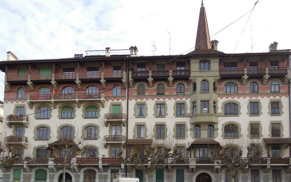 Genève, avenue de la Gare des Eaux-Vives 10-12 (Léon Bovy 1907) by Jacques Lasserre