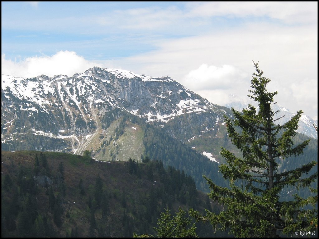 Rossfeld, Obersalzberg, Blick zum Teehaus by <-Phil->