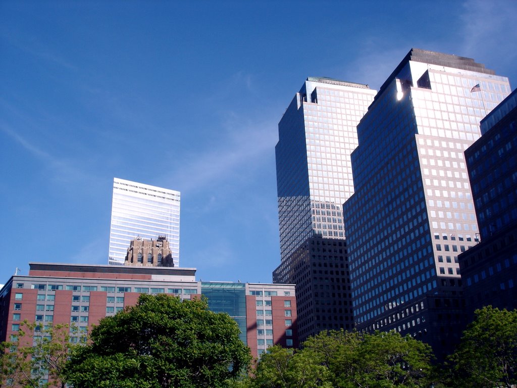 Buildings de Manhattan by Michel Gervais (Cyan…