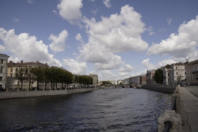 СПб. Набережная реки Фонтанки. Вид на Аничков мост от моста Ломоносова. (SPb. Quay of the river of Fontanka. View on Anichkov the bridge from the bridge of Lomonosov.) by Afanasyeva Irina