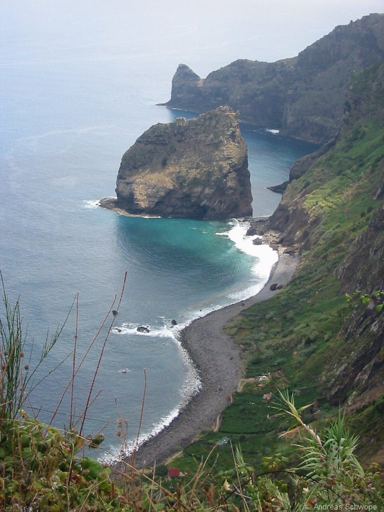 Santana, Blick hinunter zum Strand by Andreas Schwope