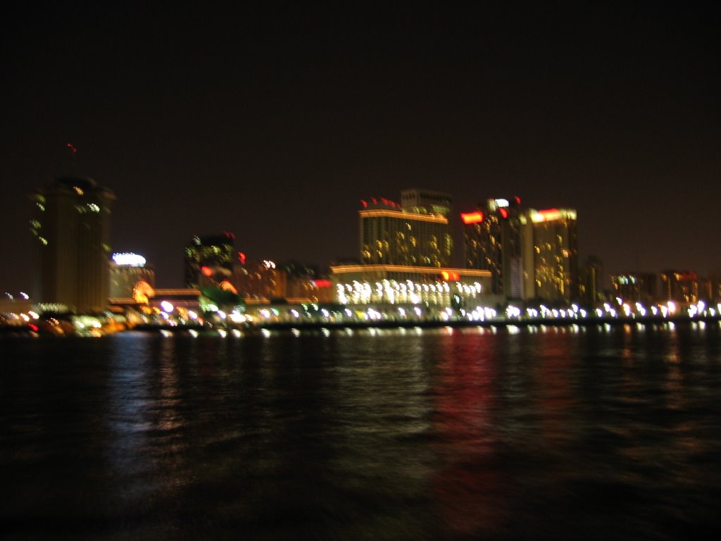 New Orleans Skyline on Old Algiers Ferry by tadrutsch