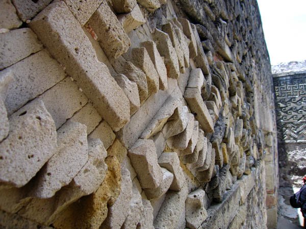 Detail of pyramid at Mitla, Oaxaca, Mexico by Jessica Hosman