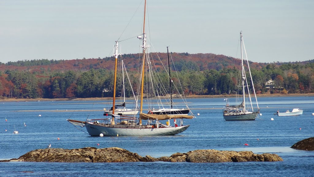 Harraseeket River, South Freeport, Maine by Taoab