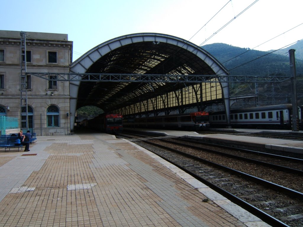 Trainstation on the border by Smiley.toerist