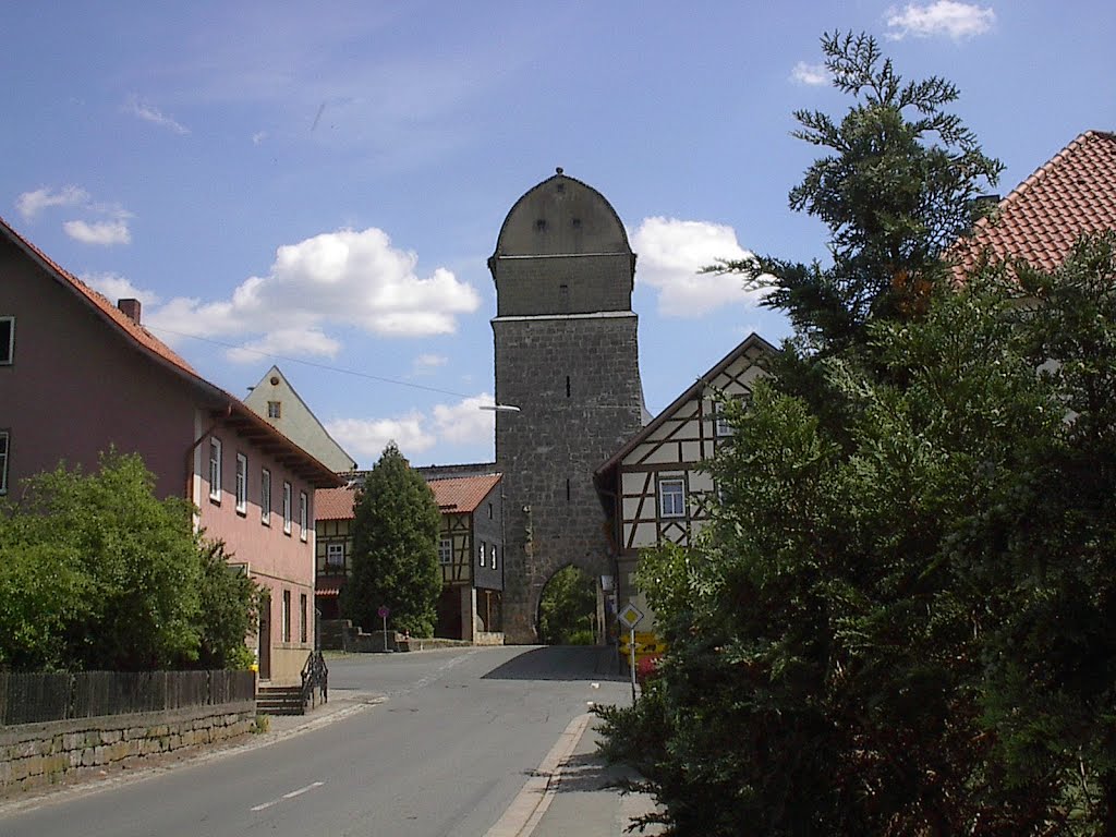 Seßlach, Hattersdorfer Tor von der Feldseite by Nök