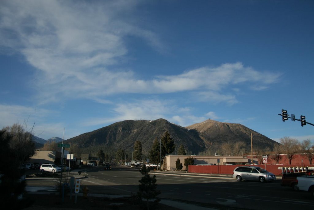 Mt Elden from 4th St and Route 66 - looking North East by zacholio