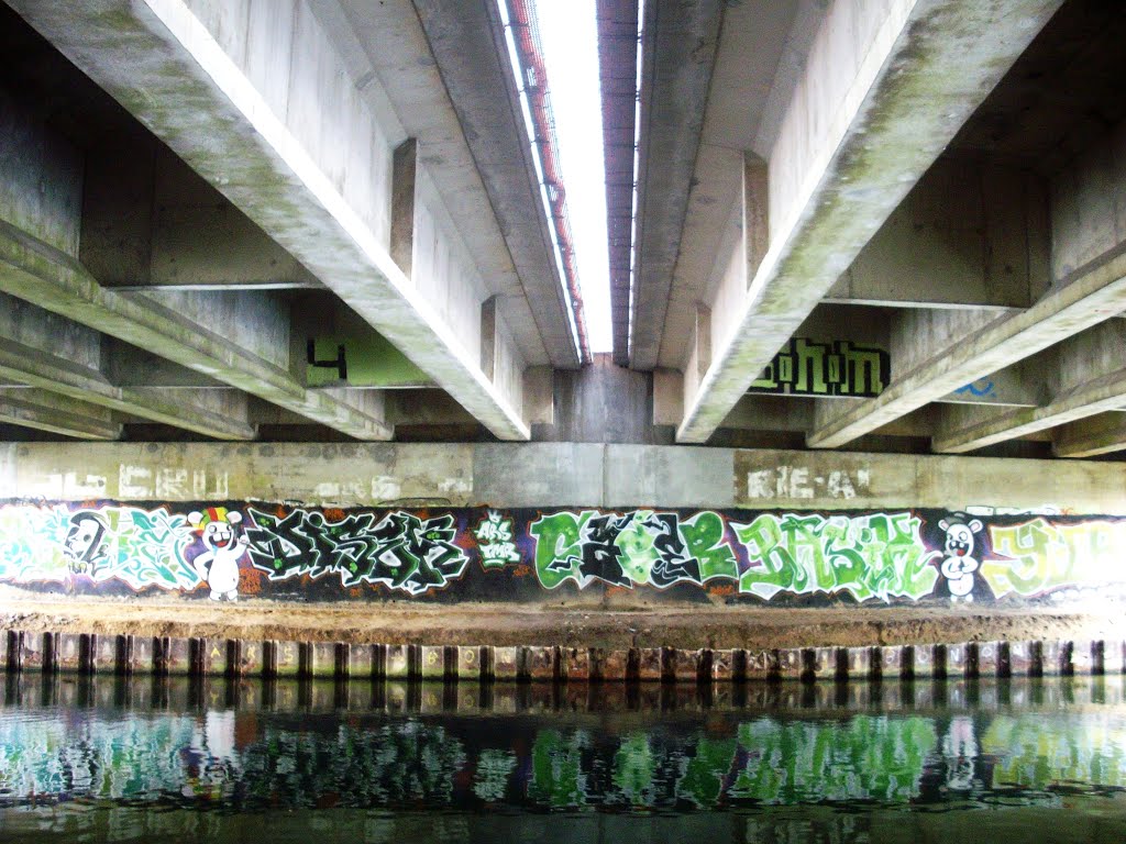 Graffiti sous le pont autoroutier.JPG by Aurelien62118