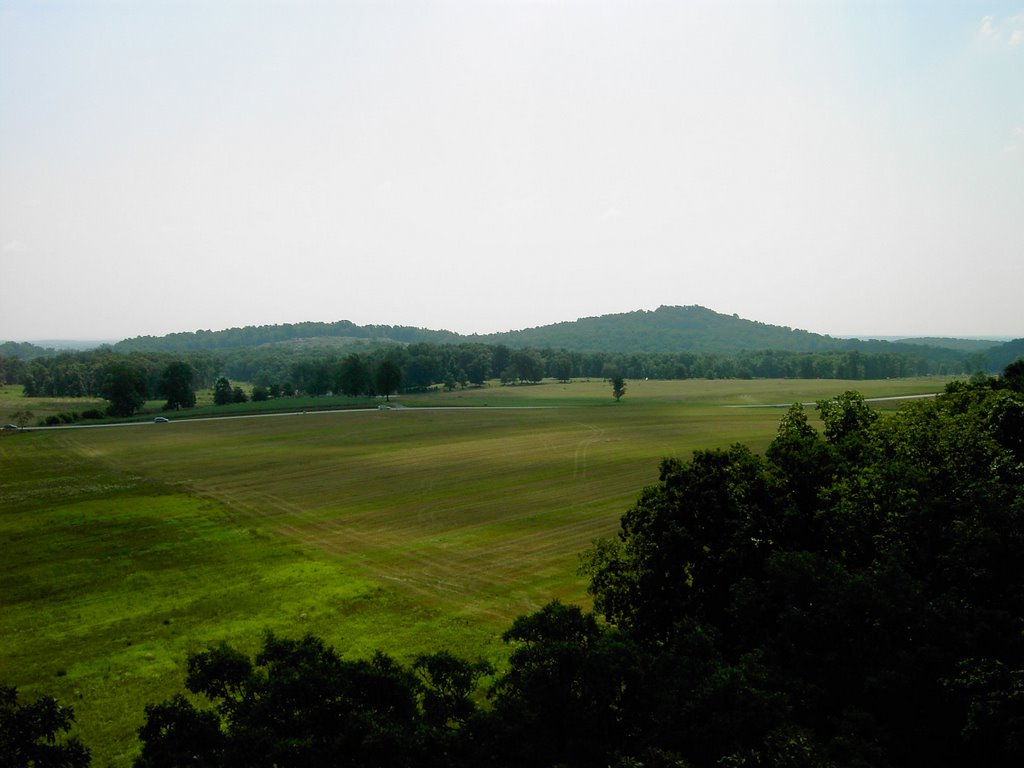 Seminary Ridge Looking SE to Little and Big Round Tops by ecirphr