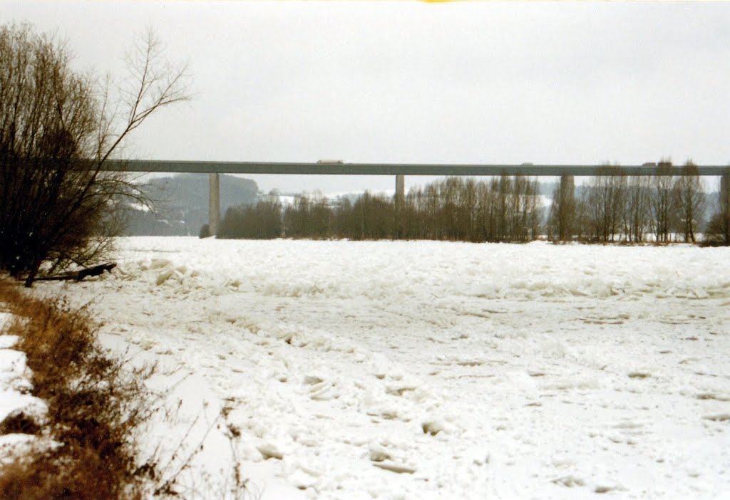 Eisstoß auf der Donau bei Sinzing by MichaelR