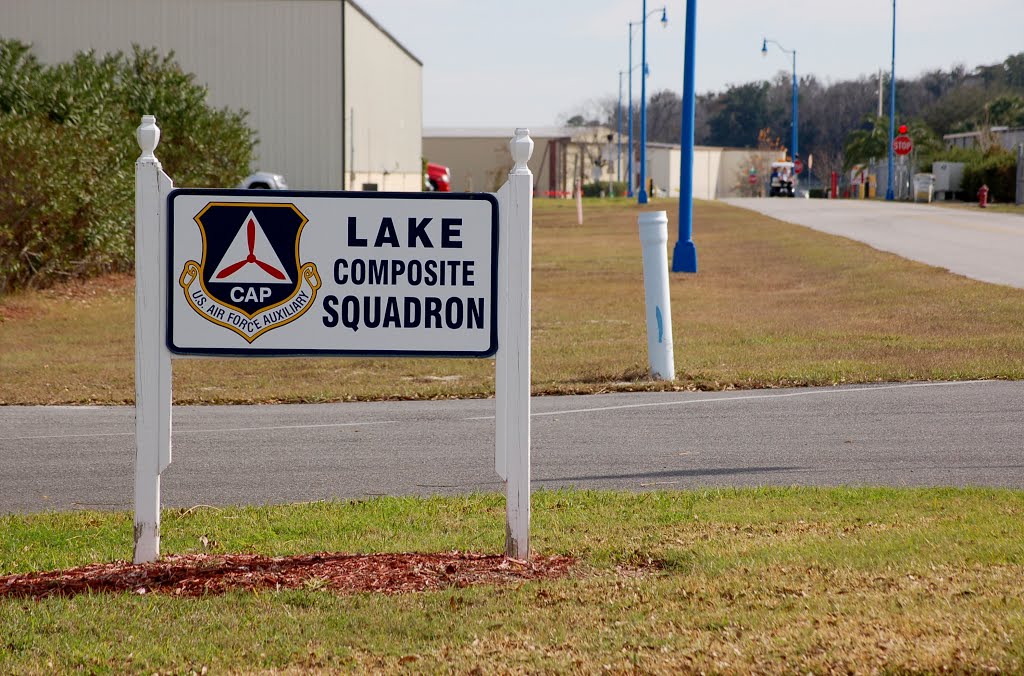 Sign - Lake Composite Squadron, Civil Air Patrol, at Leesburg International Airport, Leesburg, FL by Scotch Canadian