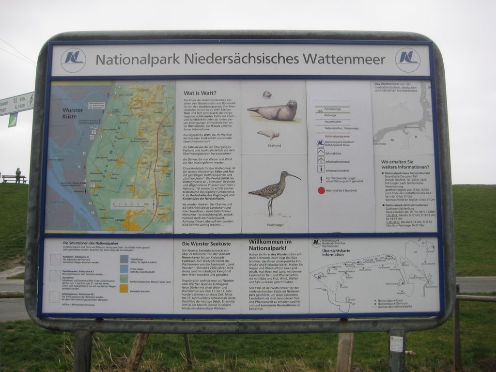 Imsum - Ochsenturm - Informationstafel "Vögel im Wattenmeer" by Robert-68