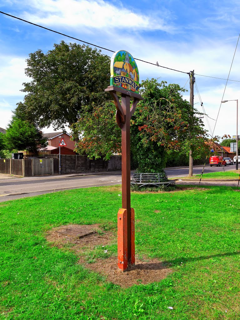 Stanway Village Sign, Colchester, Essex, Sep 2012 by keithb