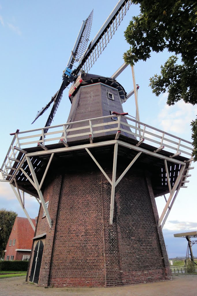 Molen in Garnwerd by Tjaart Molenkamp