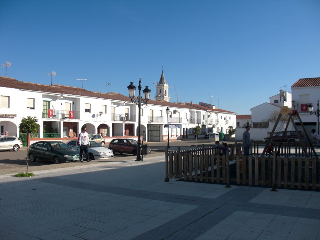 Plaza del poeta Daniel Florido, Santa Olalla del Cala 2012 by PepeTenorio