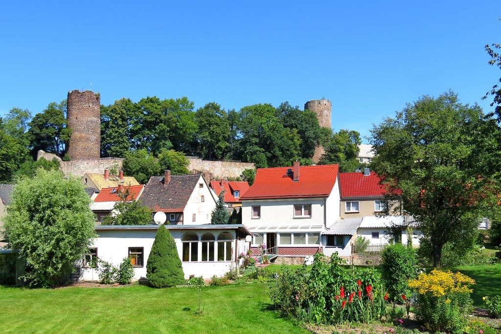 Kohren-Sahlis - Blick zur Burg by Rudolf Henkel