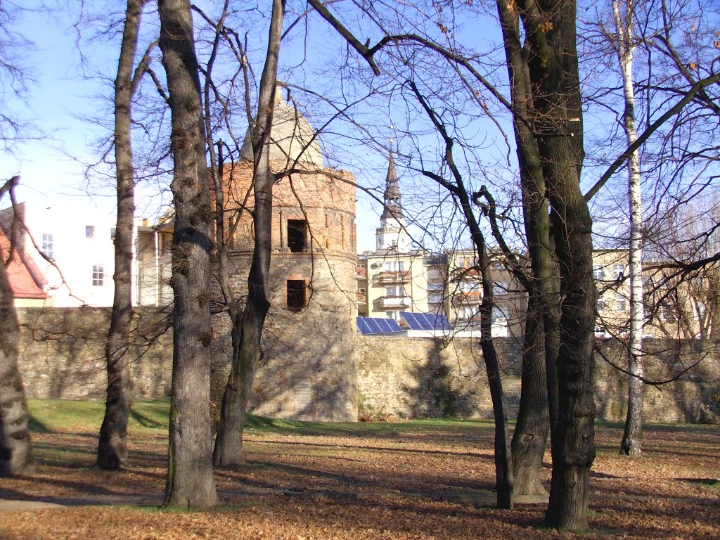 Mury obronne z basztą-część południowa. by Kostan