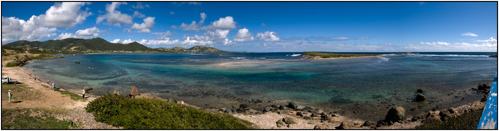 Orient Beach Panaroma, St. Maarten by Kenneth Christian