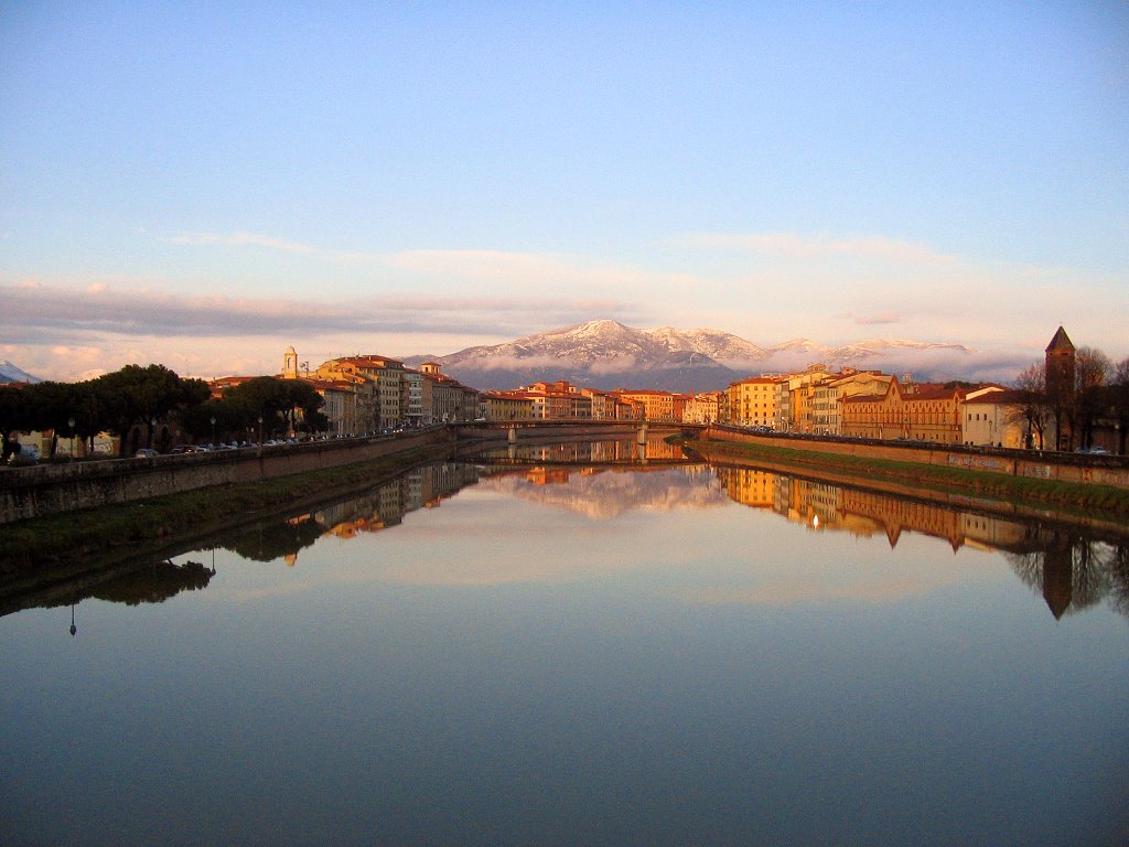 ...e Ponte Solferino dal Ponte della Cittadella by Antonello Cattide