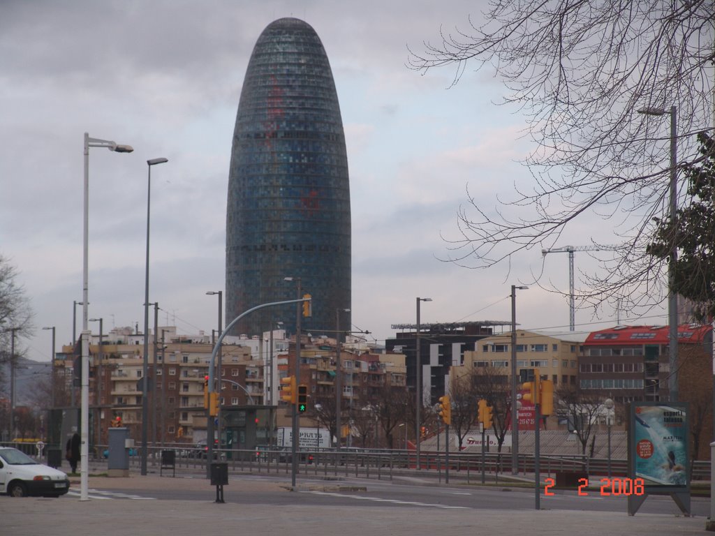 Barcelona-Spain-Torre Agbar-has 30,000 m² (323,000 ft²) of above-ground by Rui Simão