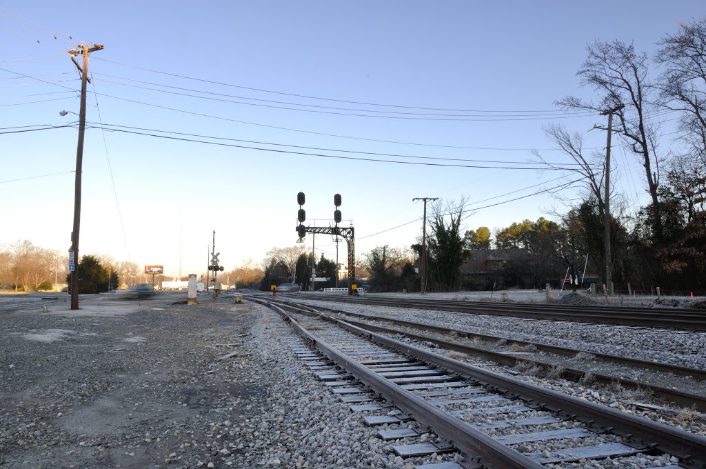 VIRGINIA: NEWPORT NEWS: LEE HALL: the view to the north along the frozen tracks by Douglas W. Reynolds, Jr.