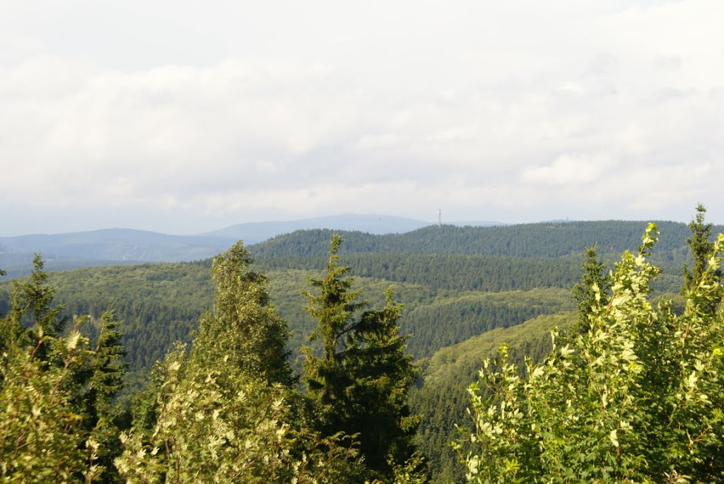 Blick vom Ravensberg zum Brocken (Harz) by Altmeister